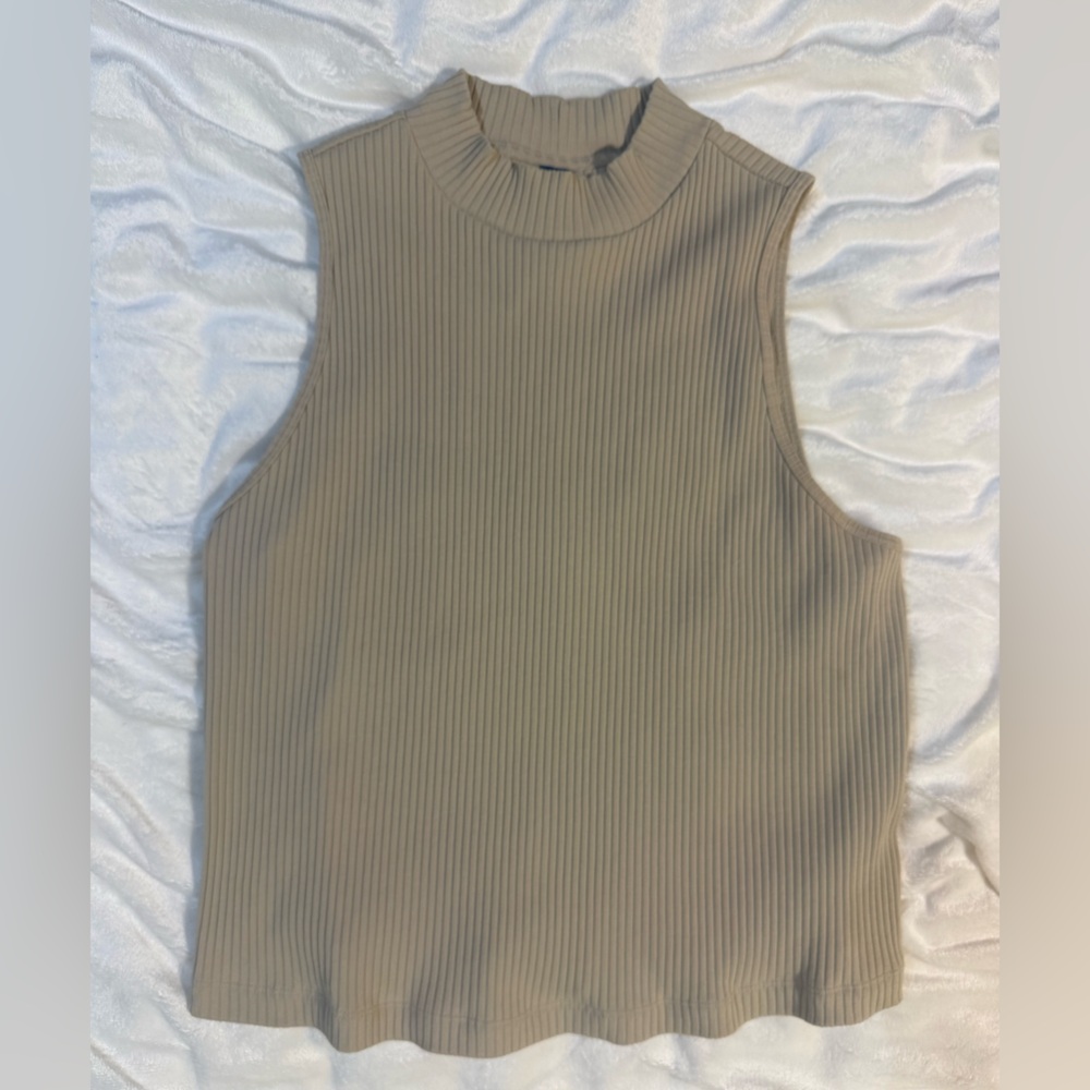 Old Navy Ribbed Beige Tank Top